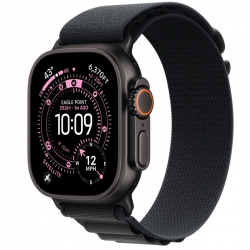 Apple Watch Ultra 3 GPS + Cellular, 49mm Black Titanium Case with Black Alpine Loop
