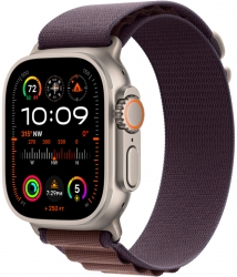 Apple Watch Ultra 2 GPS + Cellular, 49 мм, корпус из титана, ремешок Alpine цвета «индиго»