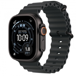 Apple Watch Ultra 3 GPS + Cellular, 49mm Black Titanium Case with Black Ocean Band