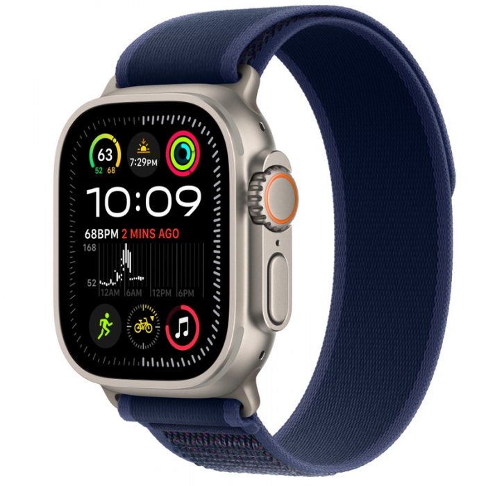 Apple Watch Ultra 2 GPS + Cellular, 49 мм, корпус из титана, ремешок Trail синего цвета