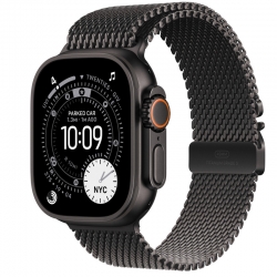 Apple Watch Ultra 3 GPS + Cellular, 49mm Black Titanium Case with Black Titanium Milanese Loop