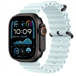 Apple Watch Ultra 2 GPS + Cellular, 49 мм, корпус из чёрного титана, ремешок Ocean голубого цвета