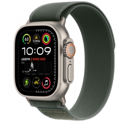 Apple Watch Ultra 2 GPS + Cellular, 49 мм, корпус из титана, ремешок Trail зелёного цвета