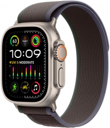 Apple Watch Ultra 2 GPS + Cellular, 49 мм, корпус из титана, ремешок Trail синего/чёрного цвета